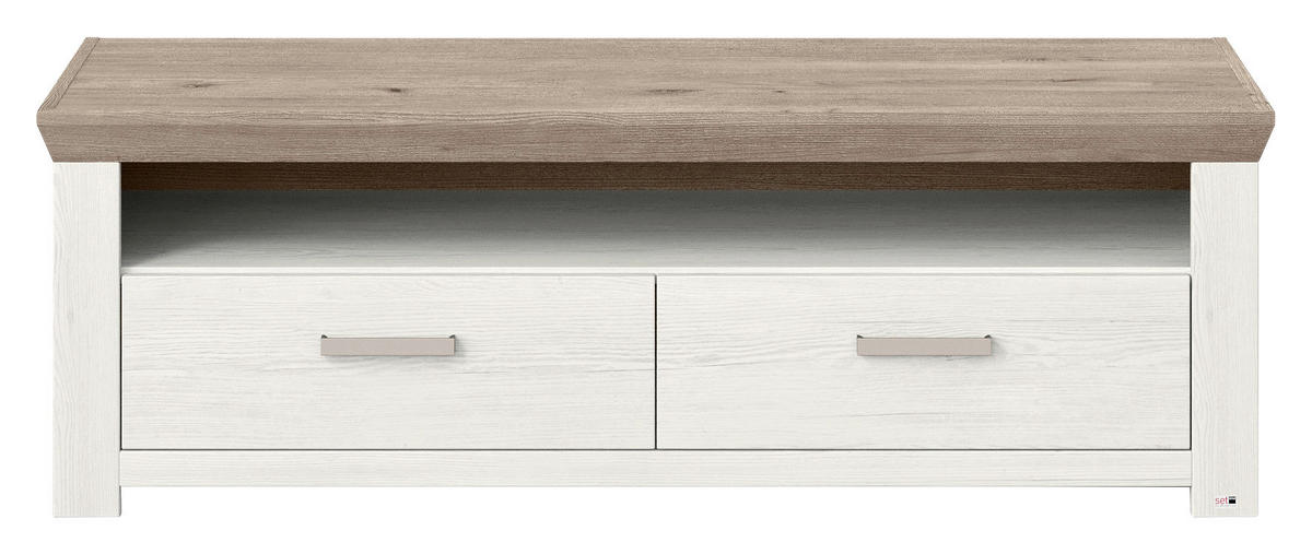 LOWBOARD  in 139,7/46,6/51,2 cm  - Eichefarben/Weiß, Design, Holzwerkstoff/Metall (139,7/46,6/51,2cm) - SetOne by Musterring