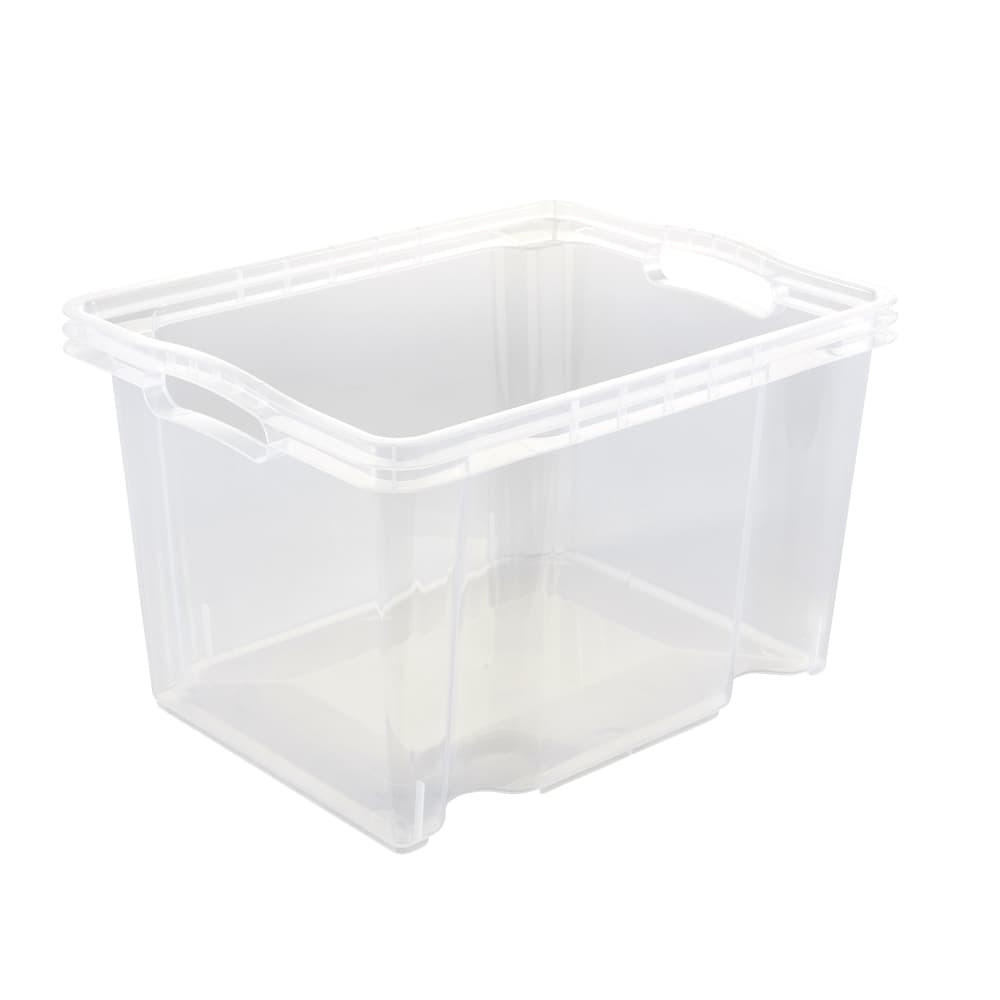BOX     - Transparent, Basics, Kunststoff (35/27/21cm)