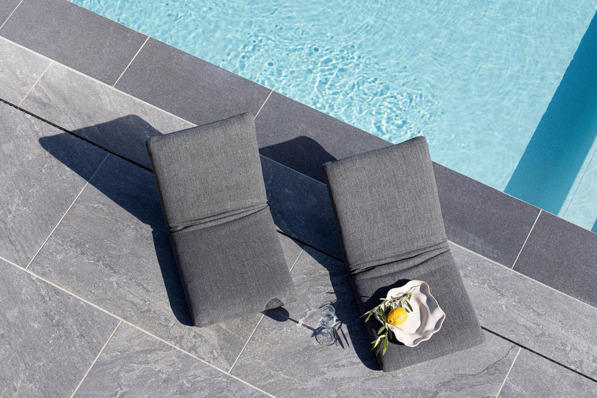 LOUNGEFÅTÖLJ  - svart, Modern, metall/textil (40/5/80cm) - Gardenson