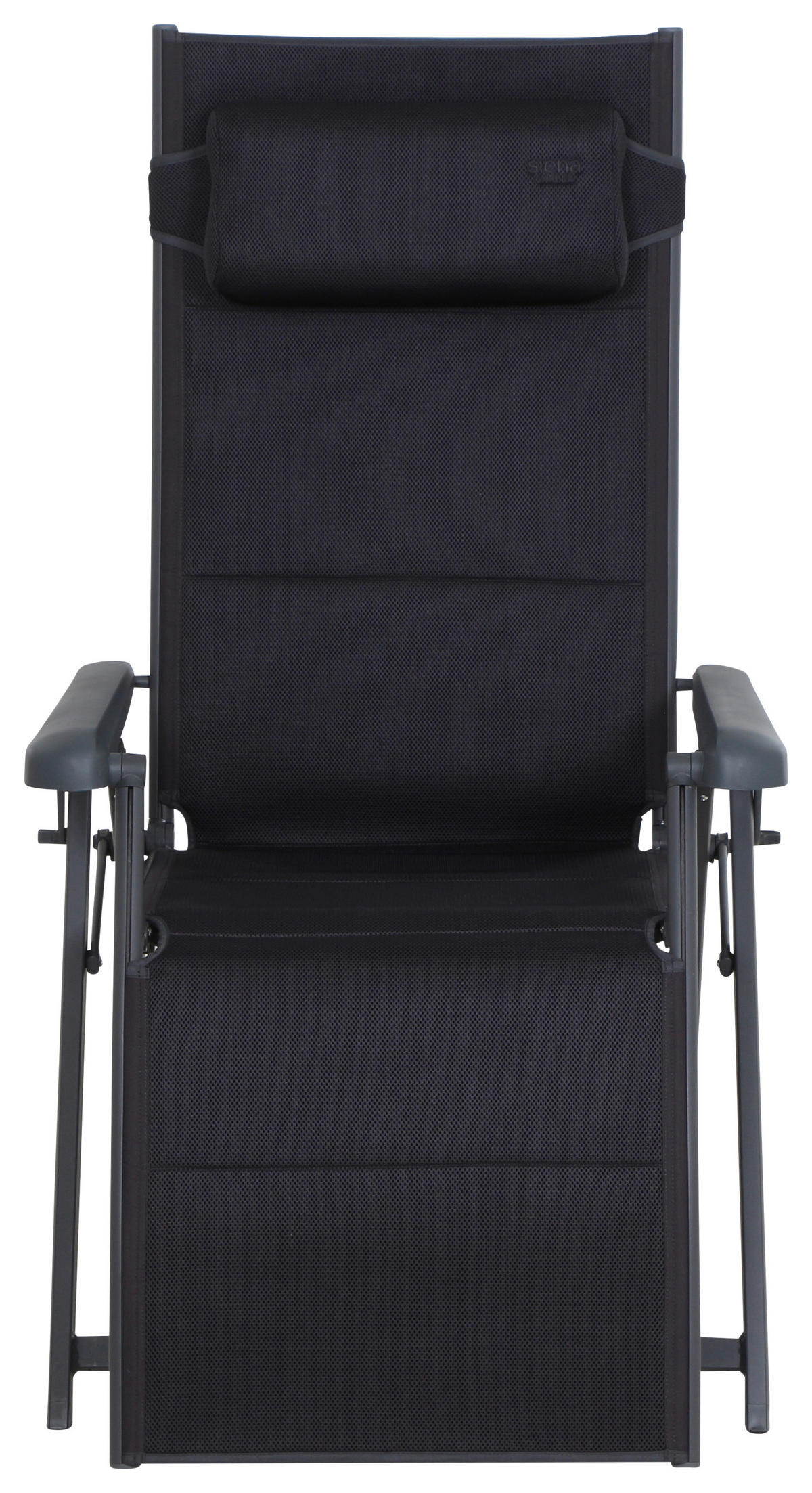 GARTEN-RELAXSESSEL 69/124/84 cm  - Anthrazit, KONVENTIONELL, Textil/Metall (69/124/84cm) - Siena Garden