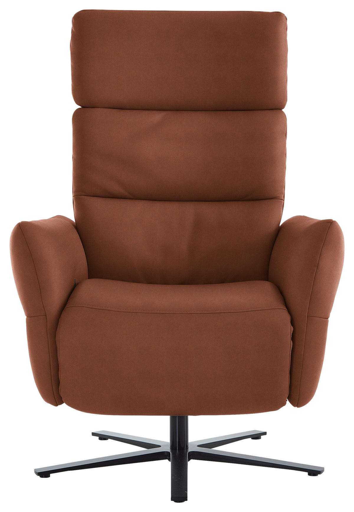 RELAXSESSEL in Leder Cognac  - Cognac/Schwarz, Design, Leder/Metall (82/119/85cm) - Dieter Knoll