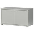 GARDEROBENBANK - Hellgrau/Grau, MODERN, Kunststoff (74,5/41,5/34,9cm) - Carryhome