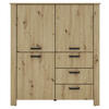 HIGHBOARD  in 120/137/40 cm  - Schwarz/Eiche Artisan, Design, Holzwerkstoff/Kunststoff (120/137/40cm) - MID.YOU
