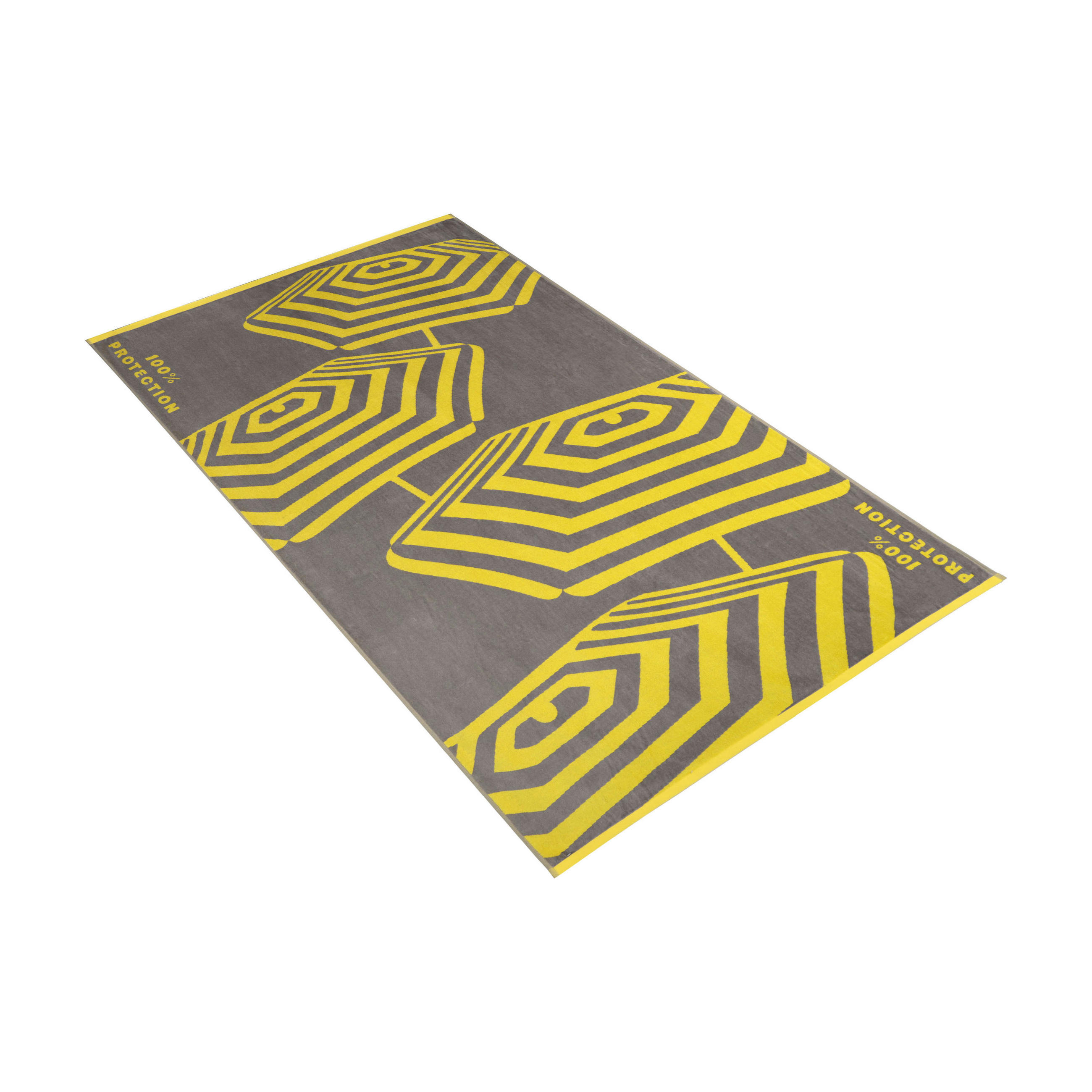 STRANDTUCH crazy sunshade Gelb 100/180 cm  - Gelb, KONVENTIONELL, Textil (100/180cm) - Vossen