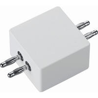 DECKENLEUCHTE 4,5/4,5/3 cm   - Weiß, Basics, Metall (4,5/4,5/3cm) - Helestra