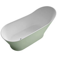 BADEWANNE freistehend   - Weiß/Grün, Basics, Stein (171,9/78,1/69,5cm) - Dieter Knoll