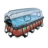 POOL-SET 400/200/100 cm  - Braun, KONVENTIONELL, Kunststoff (400/200/100cm) - EXIT Toys