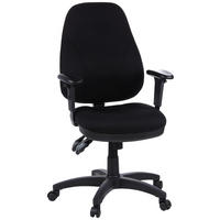 OTOČNÁ ŽIDLE, plochá tkanina, černá - černá, Basics, textil/plast (58/121/46cm) - MID.YOU