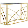 KONSOLENTISCH Goldfarben, Schwarz  - Goldfarben/Schwarz, Trend, Glas/Metall (120/40/78cm) - Xora