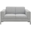 2-SITZER-SOFA in Webstoff Silberfarben  - Silberfarben/Schwarz, Design, Textil/Metall (155/82/90cm) - LOOKS by W.Joop