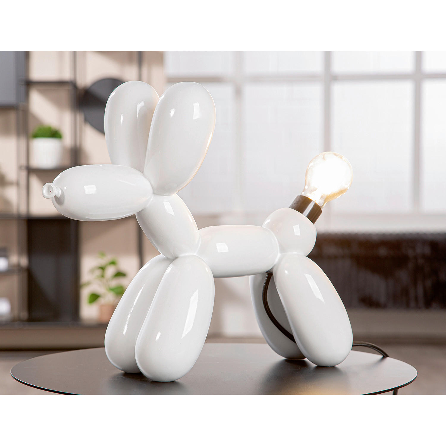 TISCHLEUCHTE Scotty   - Weiß, Basics, Kunststoff (41/35,5/16cm)