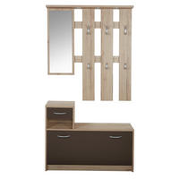 GARDEROBE  in 100/190/26 cm  - Eichefarben/Braun, KONVENTIONELL, Glas/Holzwerkstoff (100/190/26cm) - MID.YOU
