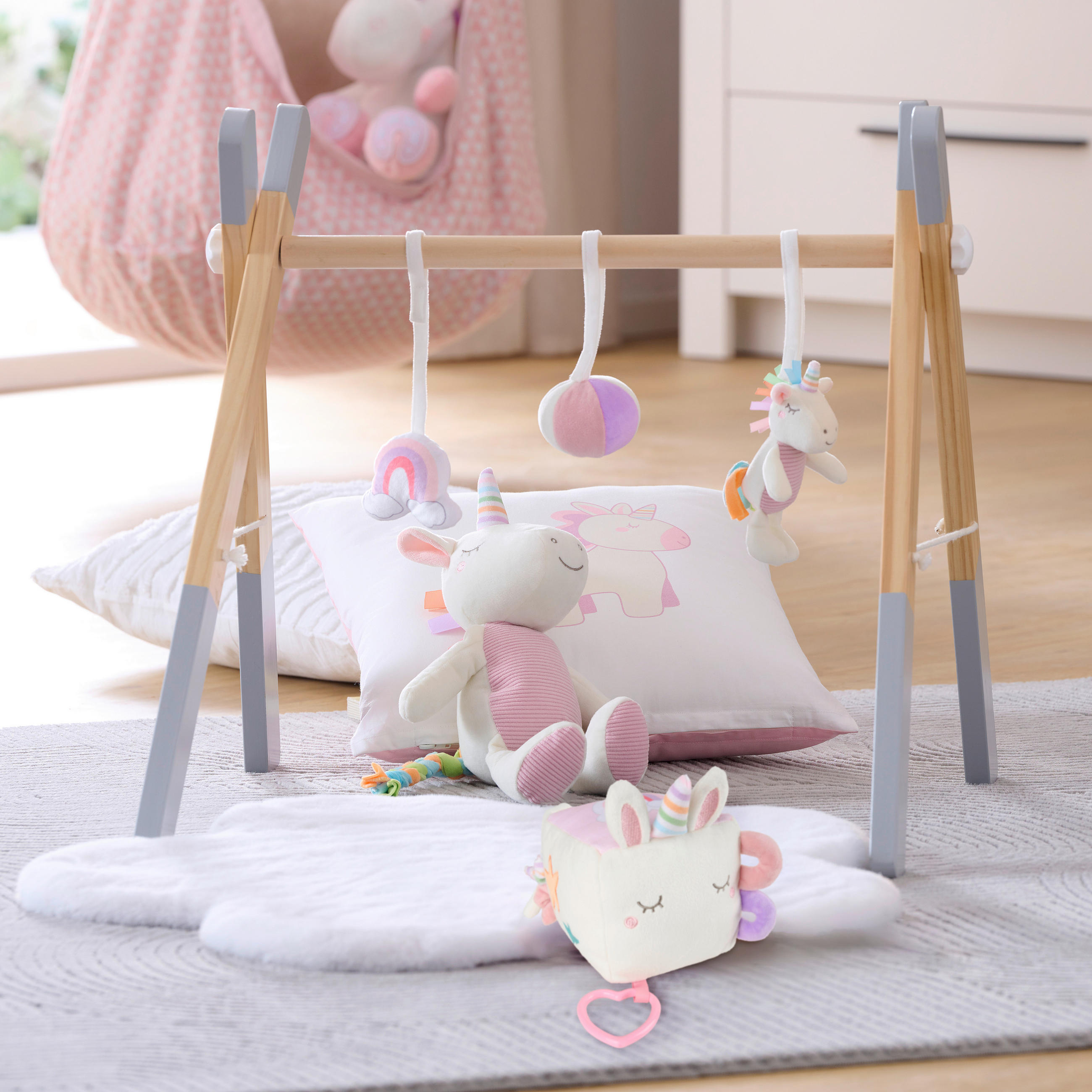 SOFTWÜRFEL Samy  - Pink/Lila, Trend, Kunststoff/Textil (12/12/12cm) - Patinio