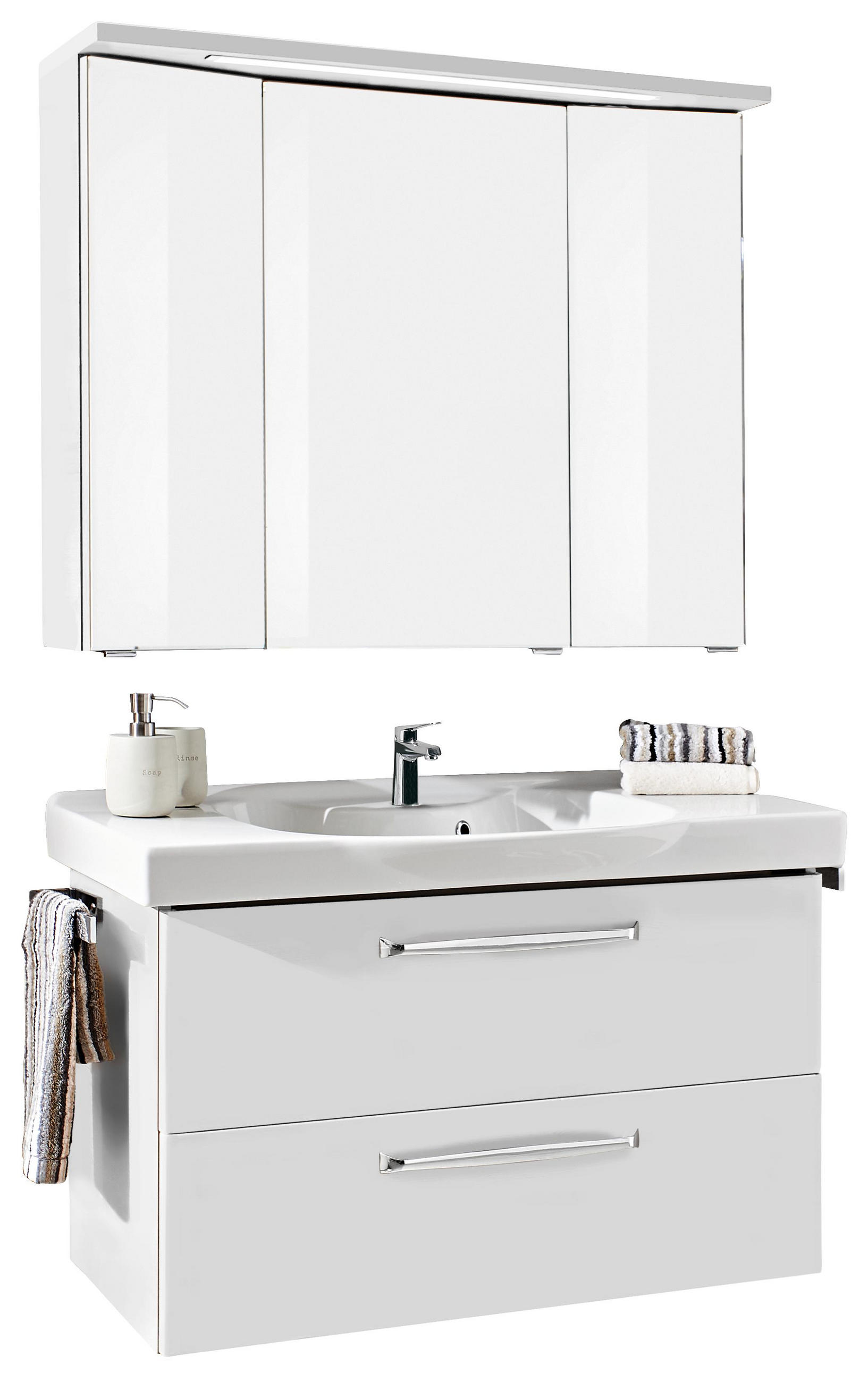 Badezimmer Set In Weiss 3 Teilig Online Finden