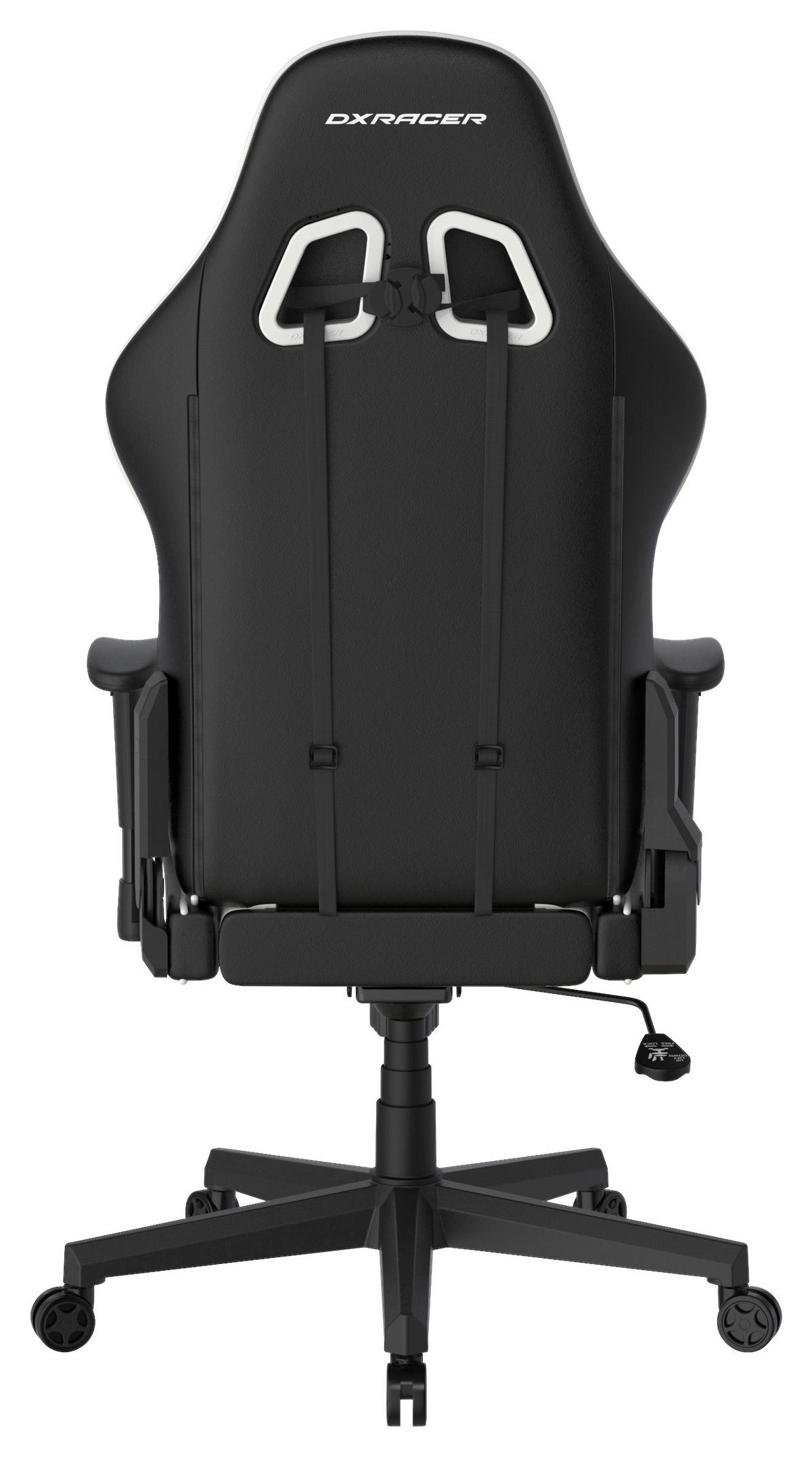 GAMINGSTUHL Weiß, Schwarz Kunststoff, Textil   - Schwarz/Weiß, MODERN, Kunststoff/Textil (67/126/67cm) - Dxracer