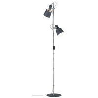 STEHLEUCHTE  30/152 cm   - Chromfarben/Dunkelgrau, Design, Metall (30/152cm) - Paulmann