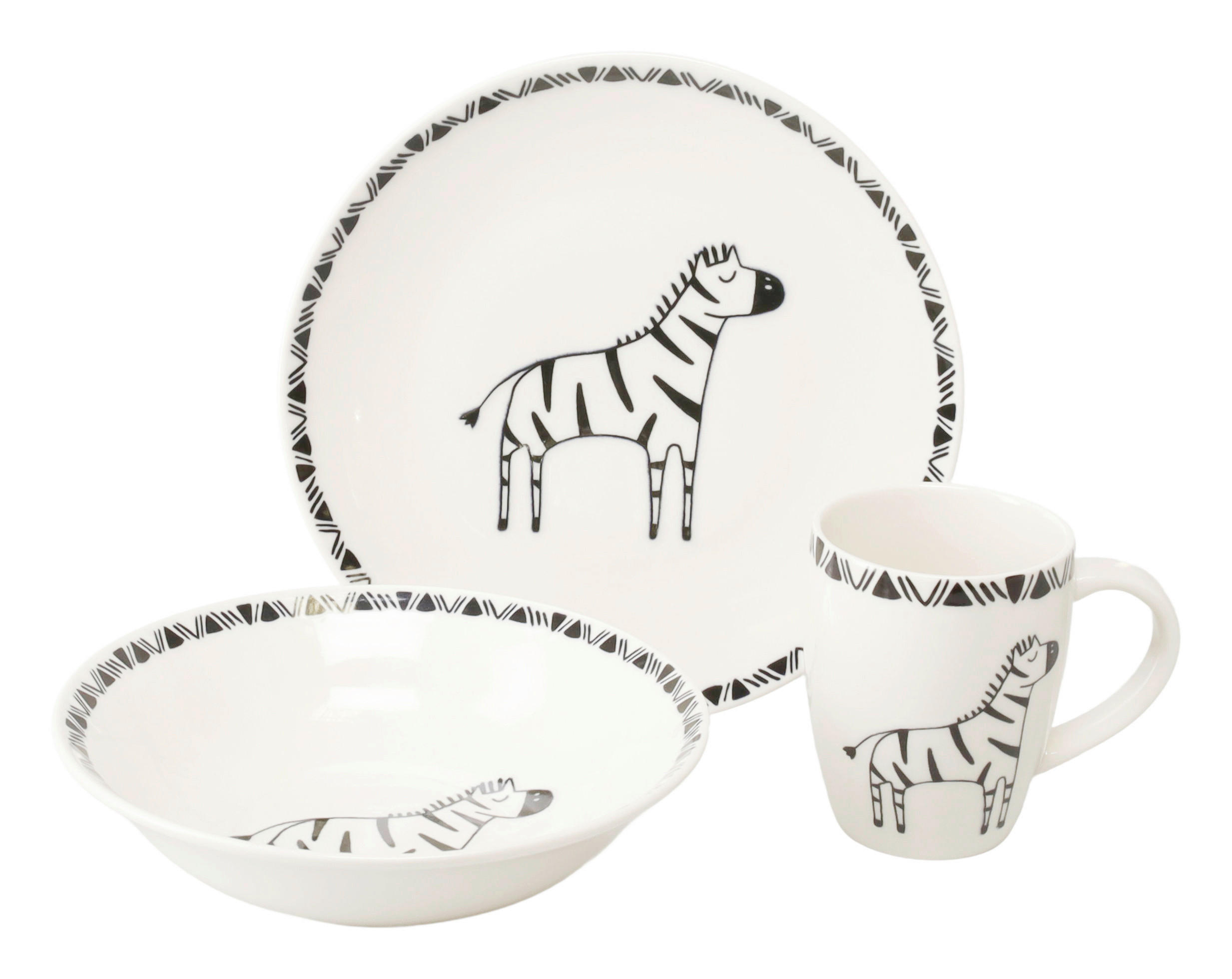 KINDERGESCHIRRSET 3-teilig  - Multicolor, Basics, Keramik - Creatable