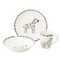 KINDERGESCHIRRSET 3-teilig  - Multicolor, Basics, Keramik - Creatable