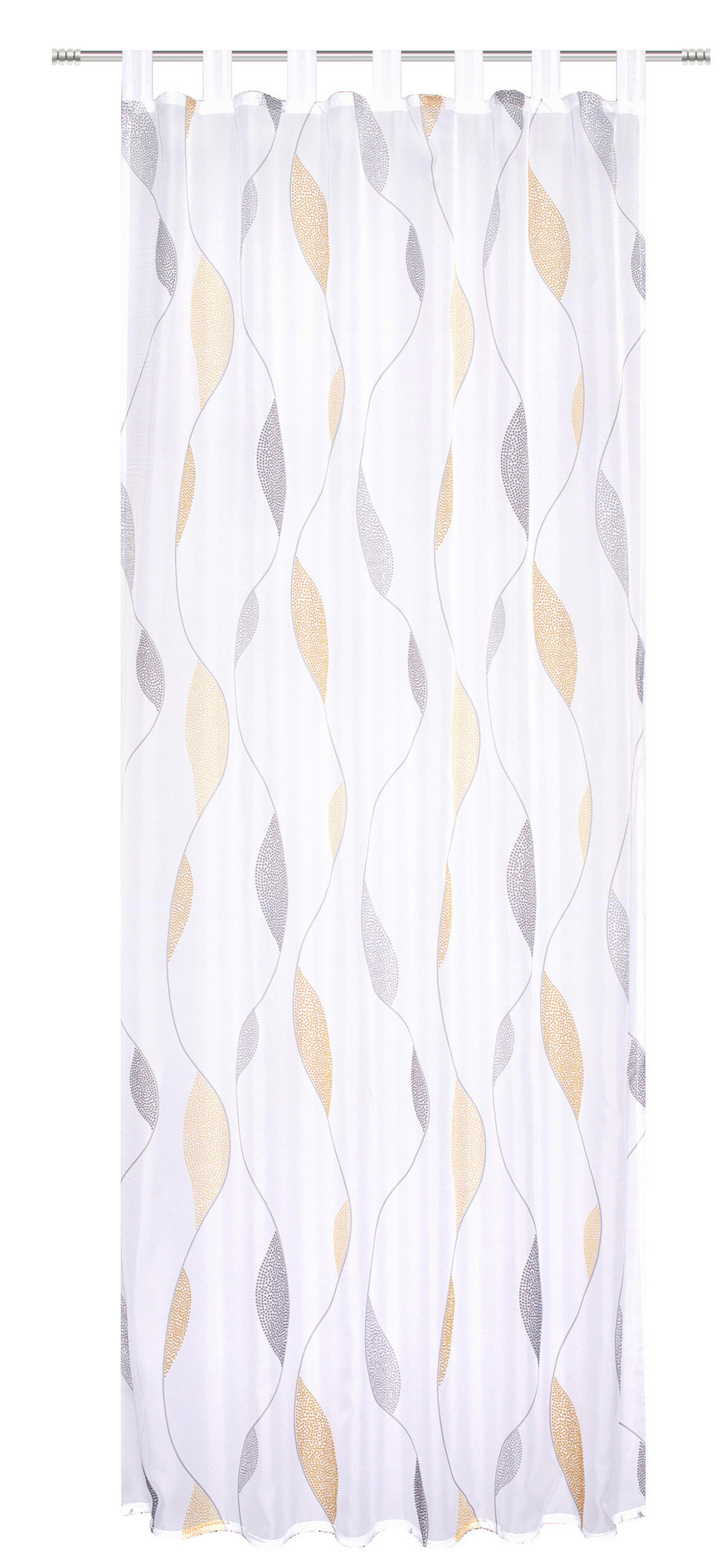 SCHLAUFENSCHAL  transparent  140/175 cm   - Gelb, KONVENTIONELL, Textil (140/175cm)