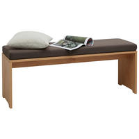 BETTBANK Erle Dunkelbraun, Erlefarben  - Dunkelbraun/Erlefarben, Natur, Holz (120/46/35cm) - Valnatura