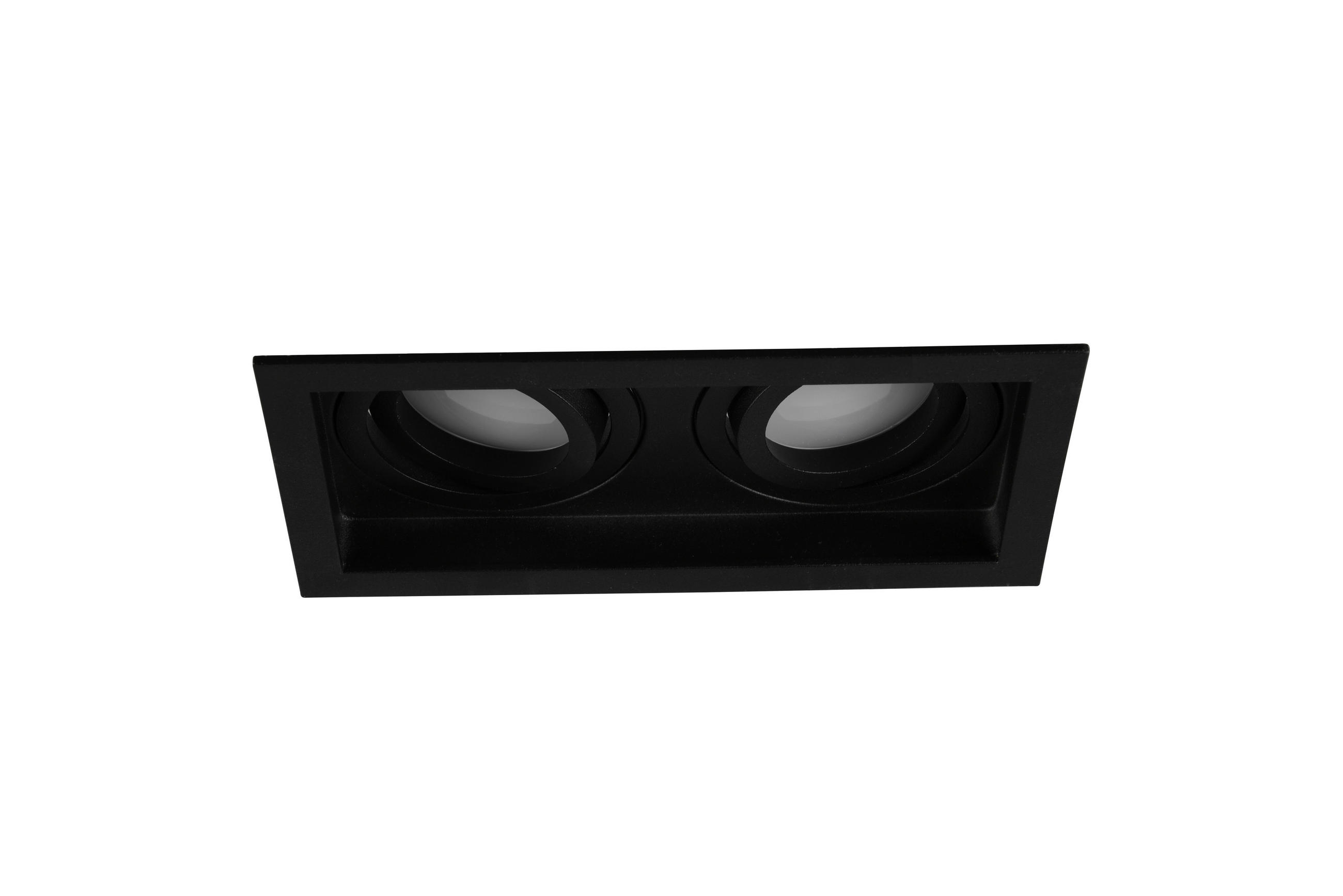 EINBAUSPOT 17,2/9,2/10,0 cm   - Schwarz, KONVENTIONELL, Metall (17,2/9,2/10,0cm) - Trio Leuchten