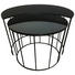 COUCHTISCHSET in Metall, Glas 76/45 cm - Schwarz/Grau, Design, Glas/Metall (76/45cm) - Carryhome COUCHTISCHSET in Metall, Glas 76/45 cm - Schwarz/Grau, Design, Glas/Metall (76/45cm) - Carryhome