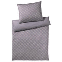 OBOJESTRANSKA POSTELJNINA CORNFLOWER GRADIANT 200/200 cm mako saten roza, starinsko roza  - roza/starinsko roza, Konvencionalno, tekstil/naravni materiali (200/200cm) - Joop!