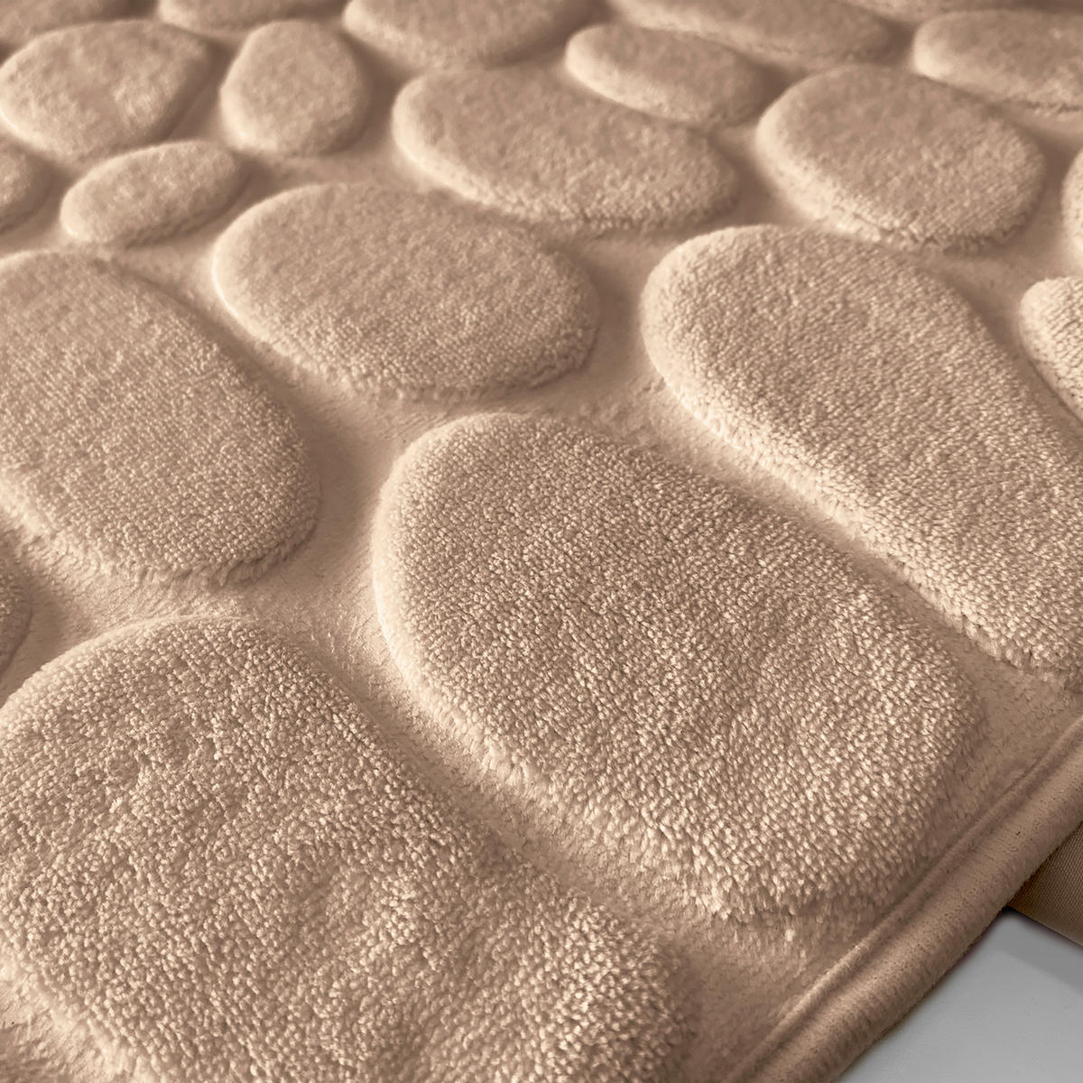 BADEMATTE Cappuccino 50/80 cm  - Cappuccino, Basics, Textil (50/80cm) - MSV
