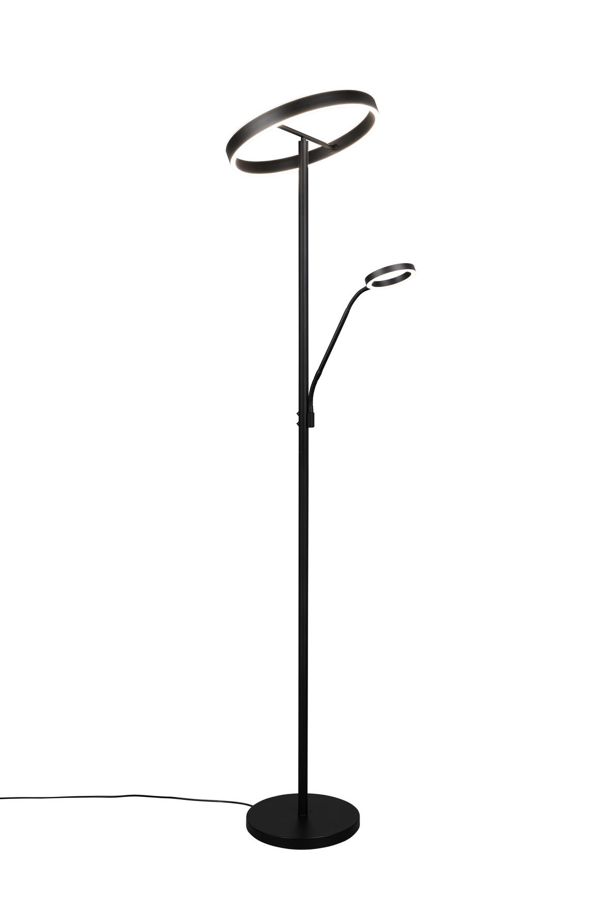 LED-STEHLEUCHTE - Schwarz, Design, Metall (40/180cm) - Trio Leuchten