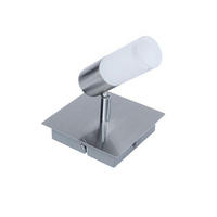 LED-STRAHLER 12/10/12 cm   - Chromfarben, Design, Glas/Metall (12/10/12cm) - Novel