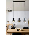 HÄNGELEUCHTE Alesund 90/20/120 cm  - Schwarz, Design, Glas/Metall (90/20/120cm) - Dieter Knoll