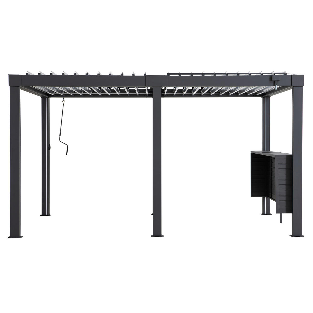 PERGOLA-BAR 278/114/30 cm  - Anthrazit, Basics, Metall (278/114/30cm) - Modante