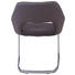 SCHWINGSTUHL Lederlook, Webstoff Braun, Chromfarben - Chromfarben/Braun, Design, Textil/Metall (59/79/60cm) - Ti`me