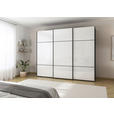 SCHWEBETÜRENSCHRANK  in Schwarz, Weiß  - Schwarz/Weiß, KONVENTIONELL, Glas/Holzwerkstoff (271/223/68cm) - Novel