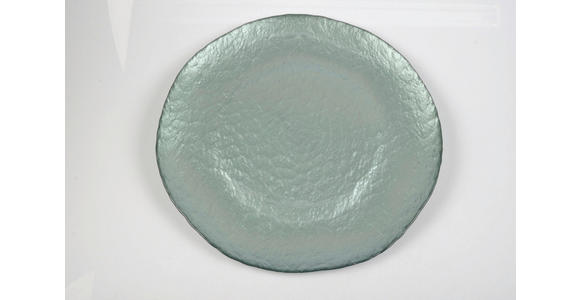 PLATZTELLER Glas - Grün, Trend, Glas (33cm) - Novel