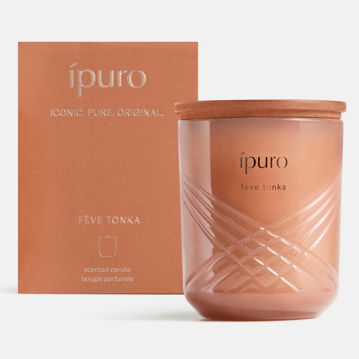 DUFTKERZE  - Koralle, Basics, Glas (9/9/11,5cm)