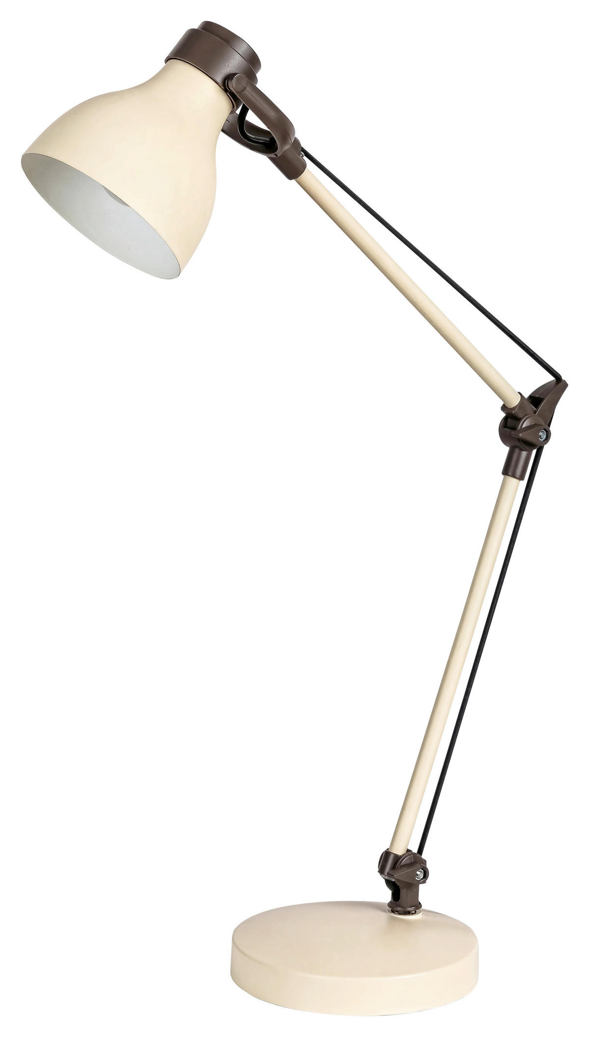 STOLNÍ LAMPA, E14, 16/58/31 cm - béžová, Basics, kov (16/58/31cm)