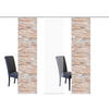 FLÄCHENVORHANG  3 Stück  halbtransparent   60/245 cm  - Naturfarben, Design, Textil (60/245cm)