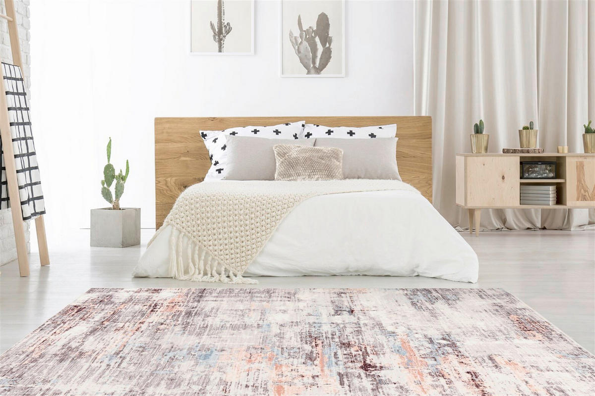 VINTAGE-TEPPICH  Wohnzimmer 120/170 cm Multicolor rechteckig  - Multicolor, Basics, Textil (120/170cm) - Kayoom
