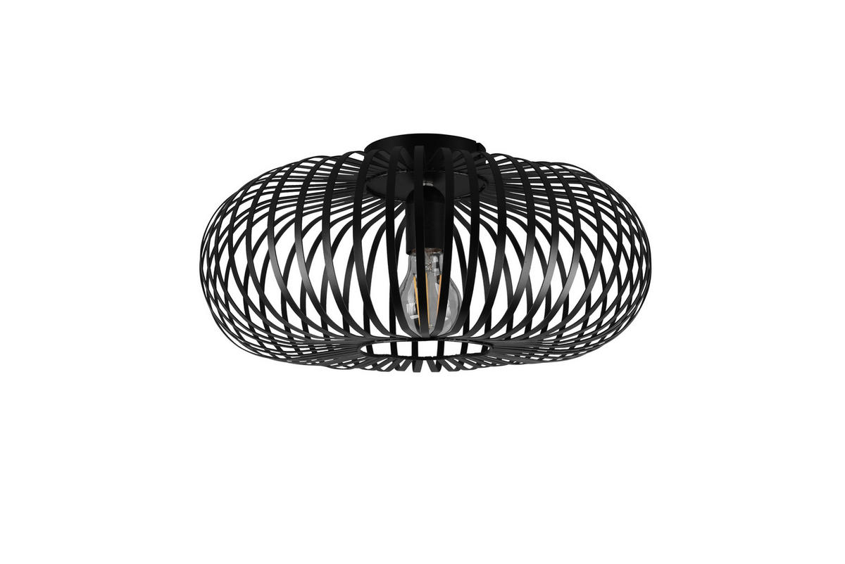 DECKENLEUCHTE  40/17 cm    - Schwarz, Design, Metall (40/17cm) - Trio Leuchten