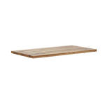 TISCHPLATTE Wildeiche massiv Wildeiche  - Wildeiche, Design, Holz (160/90/6cm) - Waldwelt