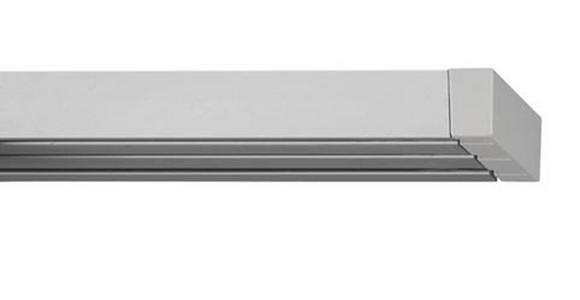 FLÄCHENVORHANGSCHIENE 160 cm - Alufarben, Design, Metall (160cm) - Homeware