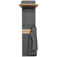 GARDEROBENPANEEL  in 45-60/187/28 cm  - Eiche Bianco/Anthrazit, Design, Holzwerkstoff (45-60/187/28cm) - Dieter Knoll