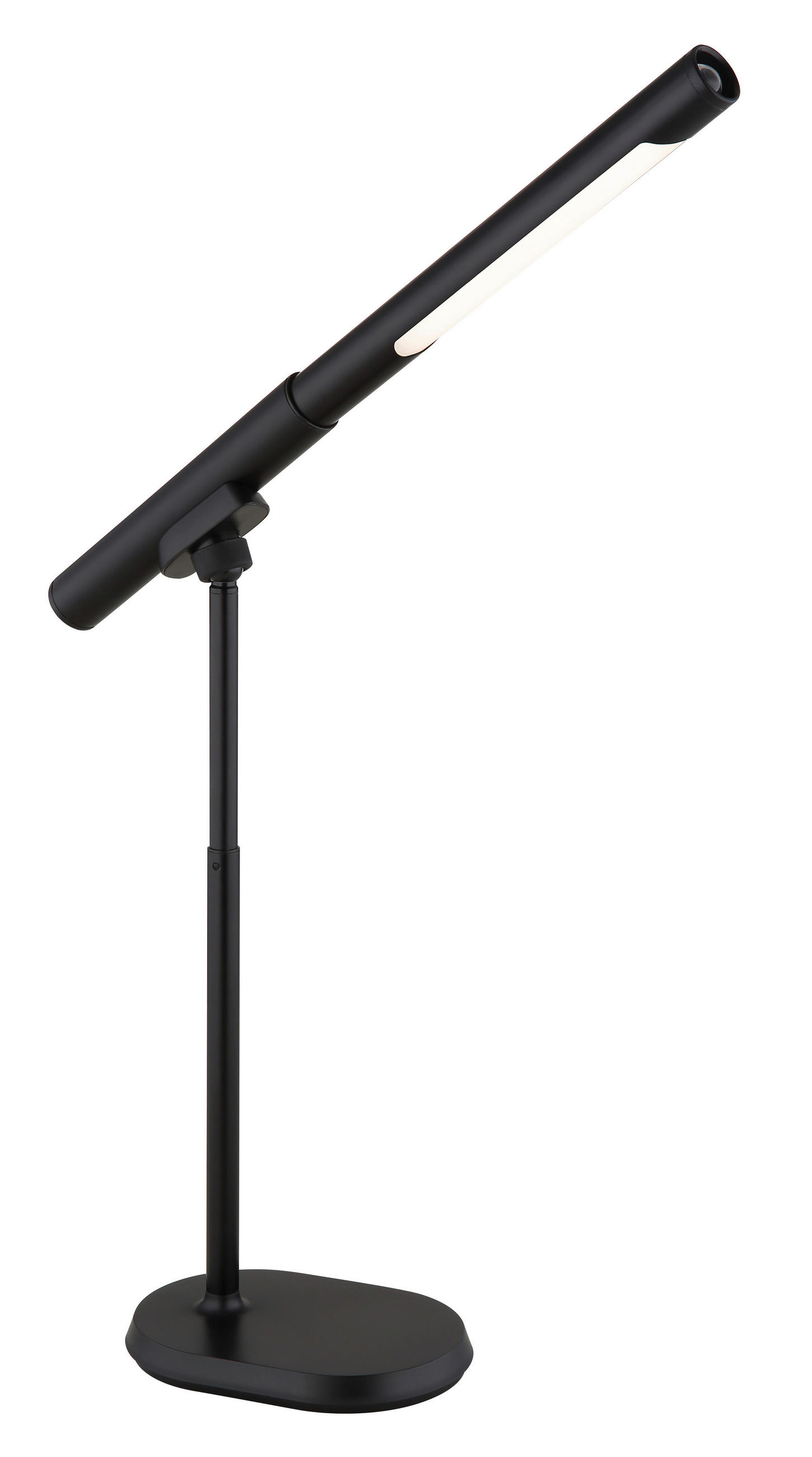 LED LAMPA NA PSACÍ STŮL dotykový stmívač  - bílá/černá, Design, kov/plast (40,4/10,9/44,5cm) - Globo