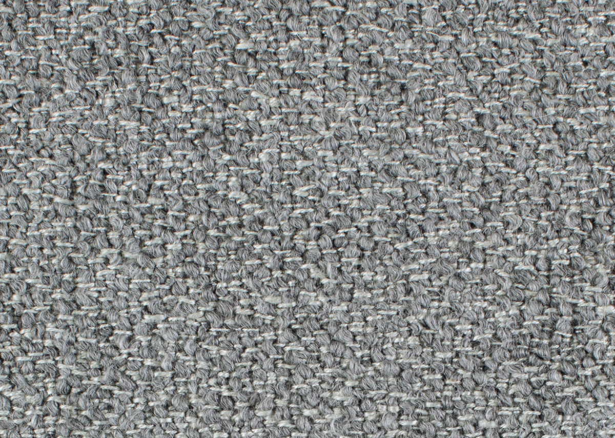 ECKSOFA in Flachgewebe, Struktur Hellgrau  254/230 cm  - Anthrazit/Hellgrau, Design, Textil/Metall (254/230cm) - Johann Jakob