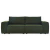 2-SITZER-SOFA in Webstoff Grün  - Schwarz/Grün, Design, Kunststoff/Textil (242/87/89cm) - LOOKS by W.Joop