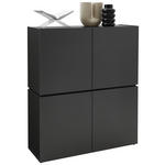HIGHBOARD  in 115/135/40 cm  - Schwarz/Graphitfarben, Design, Holzwerkstoff/Kunststoff (115/135/40cm) - Voleo