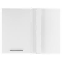 AUFSATZSCHRANK 100/76/68 cm   - Chromfarben/Weiß, Design, Holzwerkstoff/Metall (100/76/68cm)