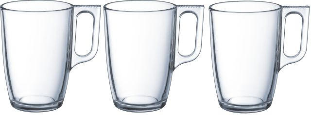 SET MED TEGLAS  - transparent, Basics, glas (7,6/11/7,6cm)