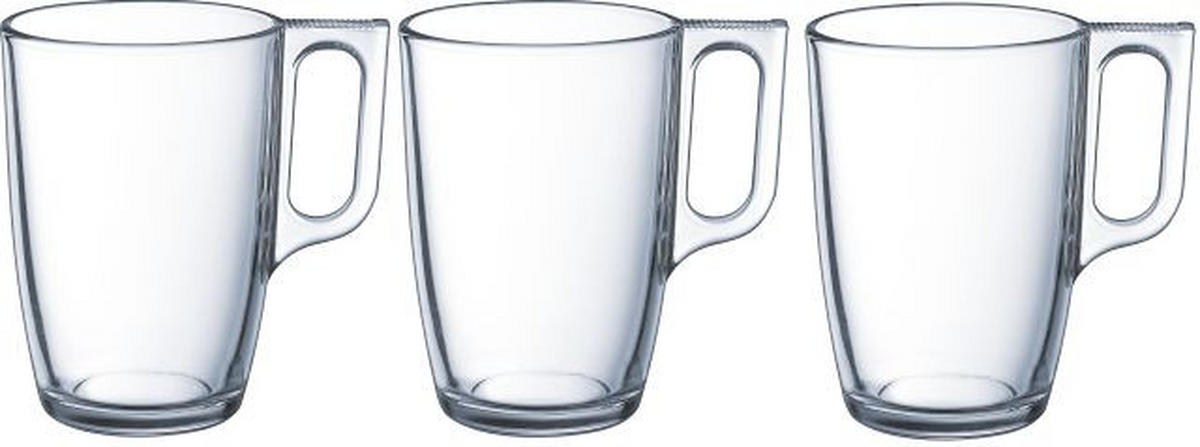 SET MED TEGLAS  - transparent, Basics, glas (7,6/11/7,6cm)